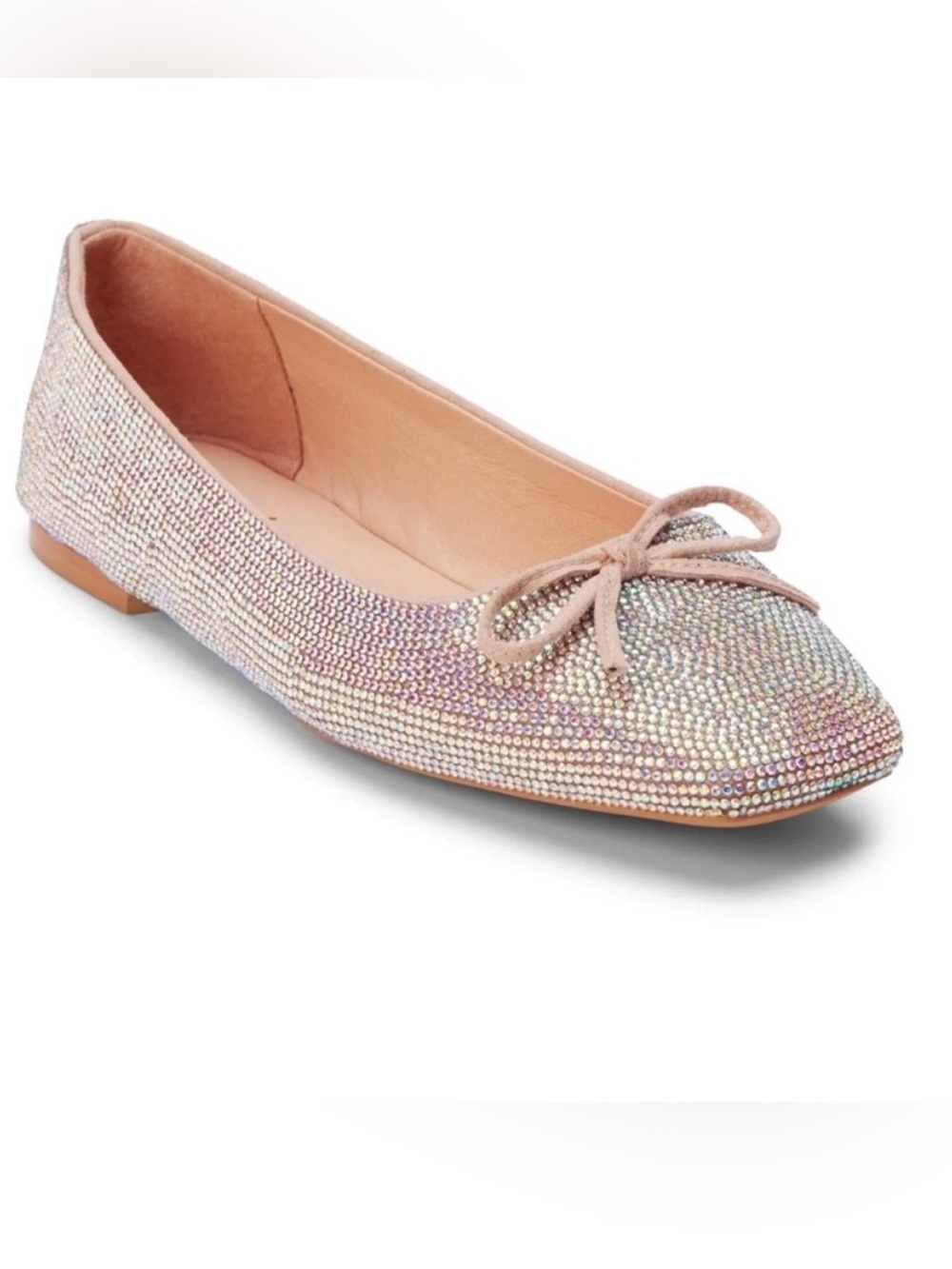 Matisse Roxy Rhinestone Square Toe Ballet Flats, Size 8.5